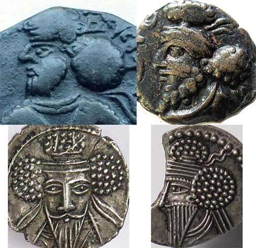 Indo-Parthian,-Pakores-Ae-Tetradrachm